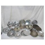 Lot of Vintage cake pans. Various kinds and sizes.