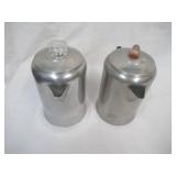 2 Vintage Aluminum Prisella Ware Coffee Pots