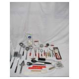 Lot of Vintage Utensils. Some with wood handles.