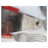 Lot of Vintage Utensils. Some with wood handles.