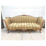 Vintage Sofa with wood trim. 89" long.