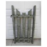 Vintage hand crafted primitive wood garden gate.