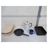 Lot of Vintage Enamelware