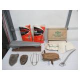 Lot of Vintage Ironing Board and Miscellaneous sewing items