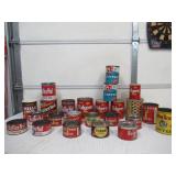 Lot of vintage coffee tins