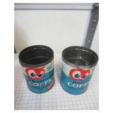 Lot of vintage coffee tins