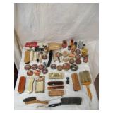 Vintage Lot of Shoe Polish and Shoe Shine Brushes