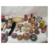 Vintage Lot of Shoe Polish and Shoe Shine Brushes