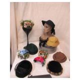 Lot of Vintage Hats and Hat Boxes