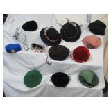 Lot of Vintage Hats and Hat Boxes