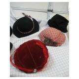 Lot of Vintage Hats and Hat Boxes