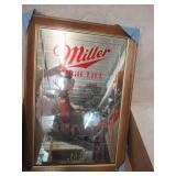 Vintage Miller Life Beer Mirror. White Tail Deer. Wild Life Series. Never used in original box.