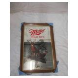 Vintage Miller Life Beer Mirror. White Tail Deer. Wild Life Series. Never used in original box.