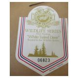 Vintage Miller Life Beer Mirror. White Tail Deer. Wild Life Series. Never used in original box.