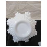 Lot of various vintage Milk Glass pieces