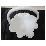 Lot of various vintage Milk Glass pieces