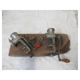 2 Vintage Meat Grinders