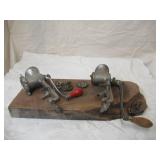 2 Vintage Meat Grinders