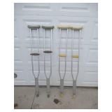 2 Sets of Crutches