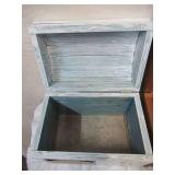 Lot of 2 Table Top Wood Trunks/Gift Card Boxes