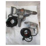 Vintage Lot of Power Tools: Drill, Jigsaw and Sanders
