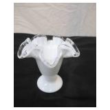 Lot of Vintage Fenton Silver Crest Ruffled Edge Glass Pieces