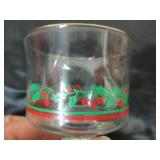 Avon Holiday Hostess Collection: Glassware Christmas Holly - Platter, Compote, Candle Holders and 4 Glasses