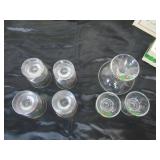 Avon Holiday Hostess Collection: Glassware Christmas Holly - Platter, Compote, Candle Holders and 4 Glasses