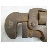 Lot of 2 Vintage Pipe Wrenches.Traedent