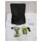 Lot of RYOBI: 1-Drill with Instructions, 2 Batteries and 1 Battery Charger.