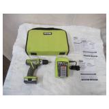 Lot of RYOBI: 1-Drill with Instructions, 2 Batteries and 1 Battery Charger.