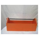 Vintage Wood Tool Travel Carrier Box