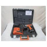 Rigid Drill with Instructions, 2 Batteries and Charger in case.