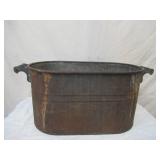 Antique Vintage Kettle Boiler Wash Tub with double handles