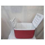 Igloo Cooler. 56 Quart with drain. Red and white.