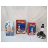 Lot of 4 Lighthouses in original boxes.