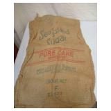 Vintage Lot of Burlap Feed Bags Gunny Sacks some with Advertising