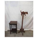 Vintage Furniture pieces: Childs Coat Tree and small End Table