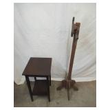 Vintage Furniture pieces: Childs Coat Tree and small End Table