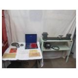 Craftsman & Dunlap Wood Lathe w/ set of Craftsman Professional Cutting Knives in case & Instructions