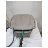 Suncast Garden Hose Storage Container Reel with Hose and Adjustable Nozzle