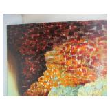Carolyn Kinder Painting on Wrapped Canvas. Large  60" x 30".