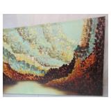 Carolyn Kinder Painting on Wrapped Canvas. Large  60" x 30".