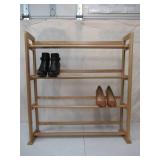 Wood Shoe Rack