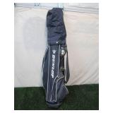 Dunlop Golf Clubs in Golf Bag with Golf Balls, Golf Club covers, Rain Cover and more. AS PICTURED.