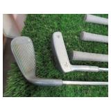 Dunlop Golf Clubs in Golf Bag with Golf Balls, Golf Club Covers and other accessories as pictured.
