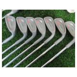 Dunlop Golf Clubs in Golf Bag with Golf Balls, Golf Club Covers and other accessories as pictured.