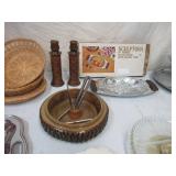 Lot of Serving Trays and Baskets