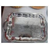 Lot of Serving Trays and Baskets