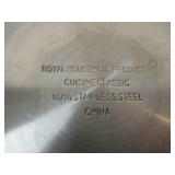 Set Of 4 Stainless Steel Pots and Pans with 3 Lids. Royal Household Products Cuisine Classic